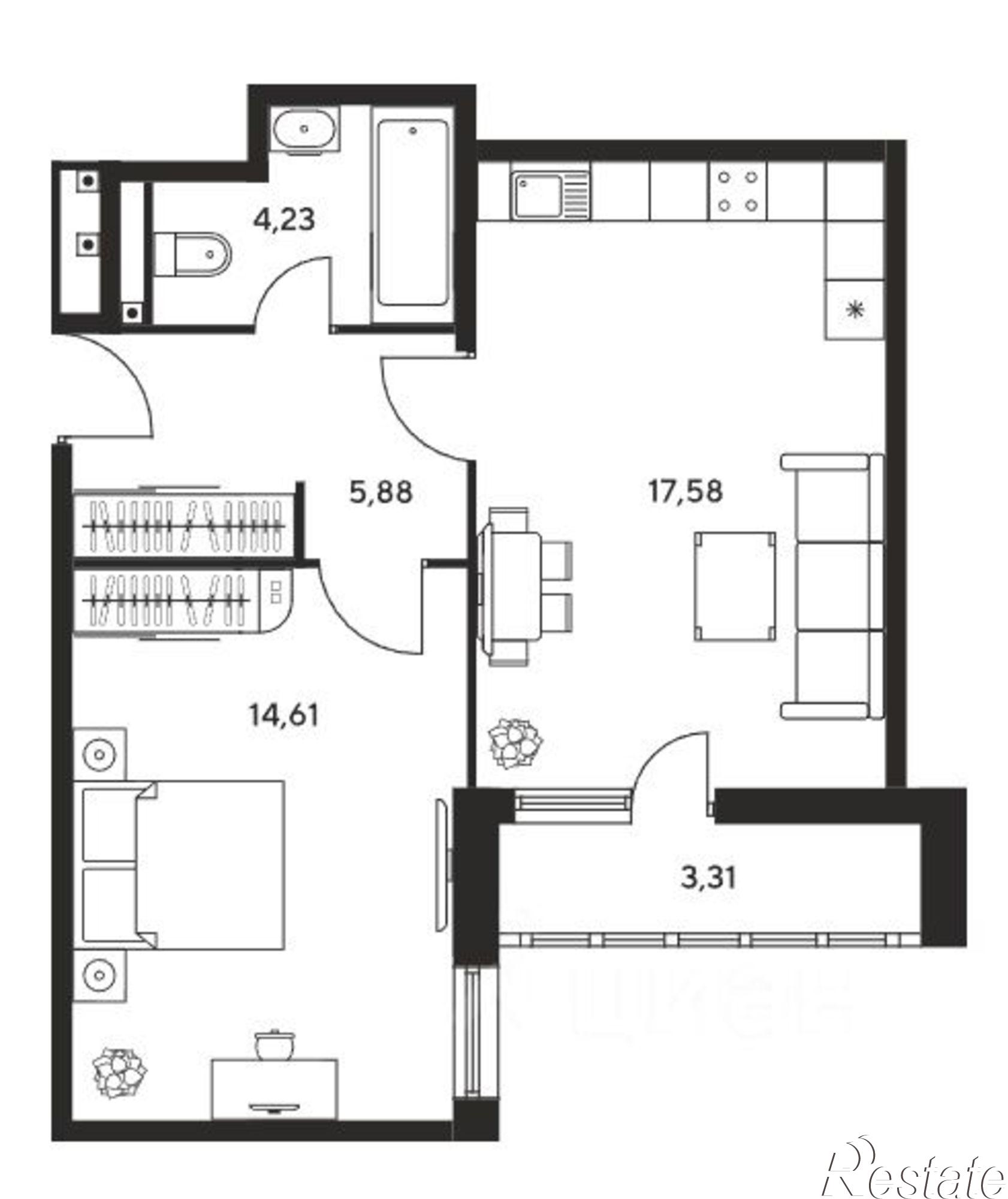 Купить квартиру за 6 500 000 рублей на ул Нансена, 103а