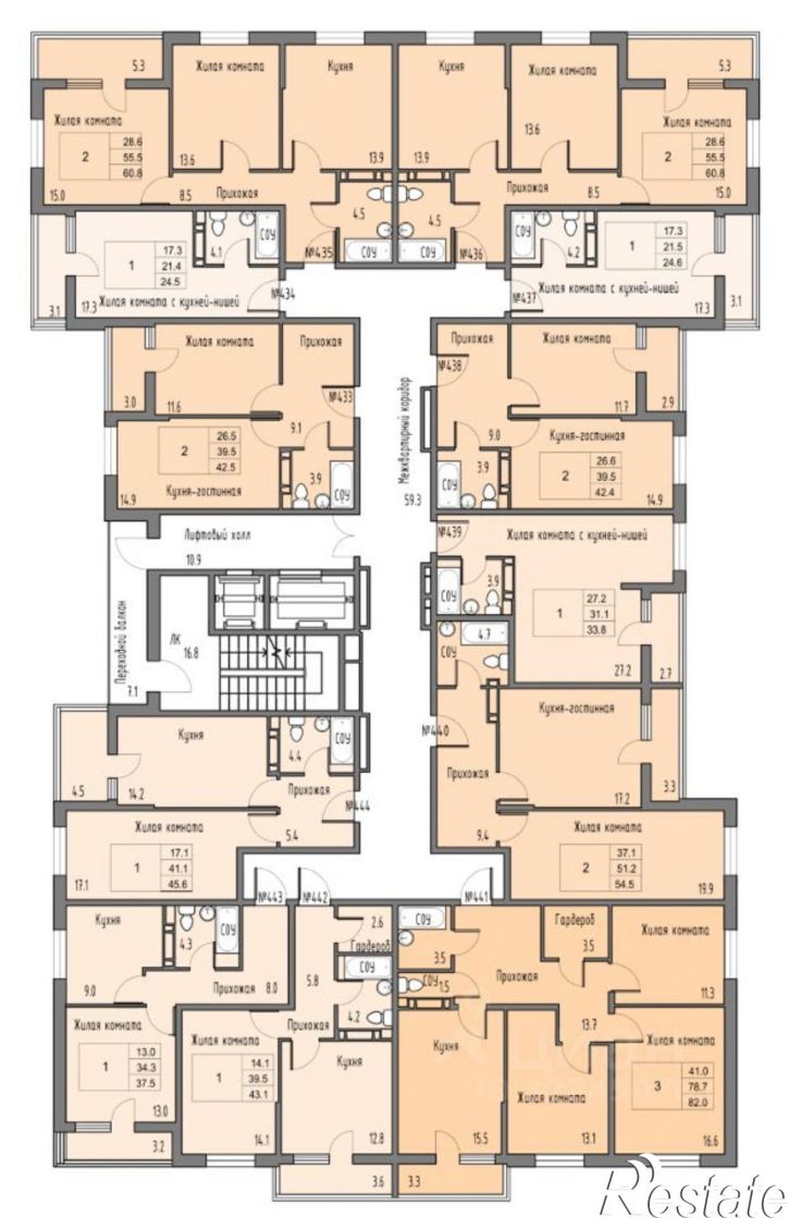 1-комн квартира в новом доме проспект Маршала Жукова