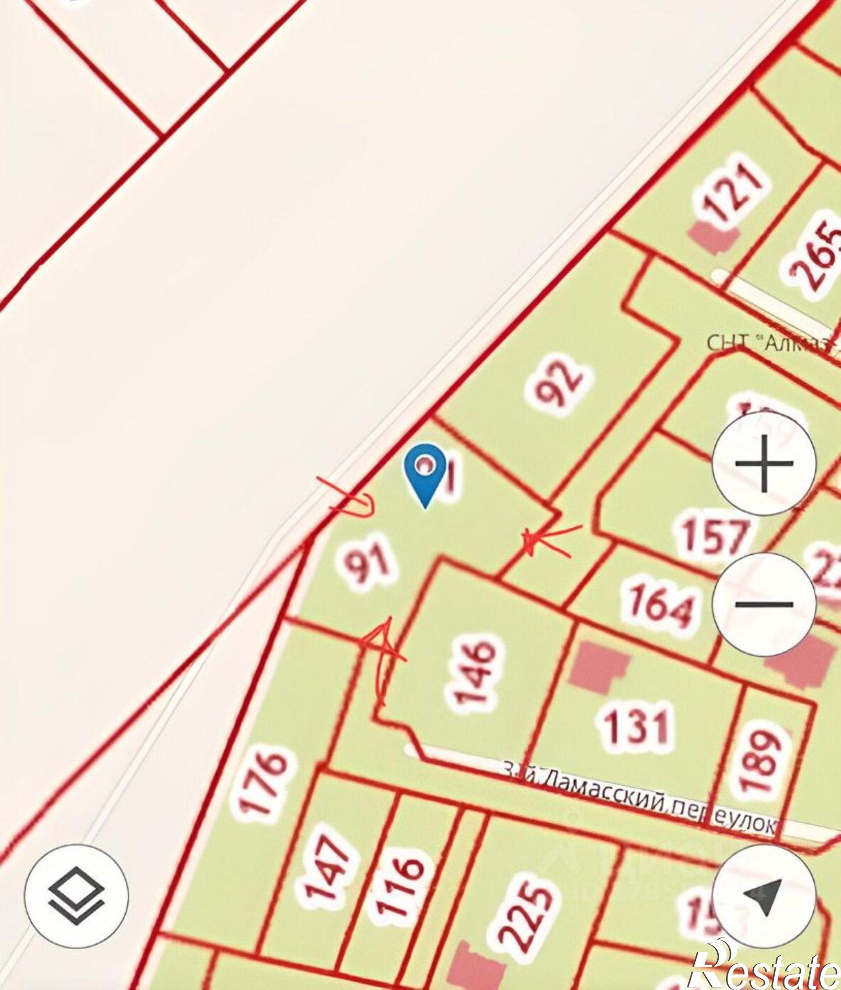 Купить землю, земельный участок за 3 300 000 рублей на 3-й Дамасский пер, 61/1