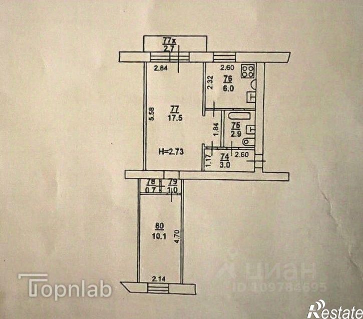 2-комн квартира Халтуринский пер, 216,  д. 216