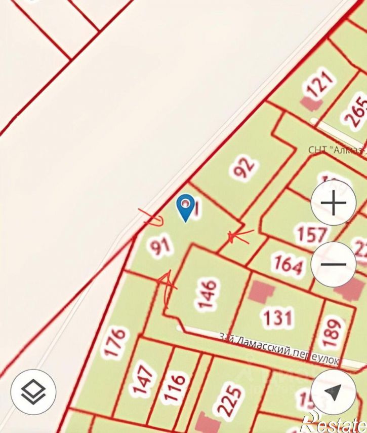 Земельный участок 3-й Дамасский пер, 61/1,  д. 61/1