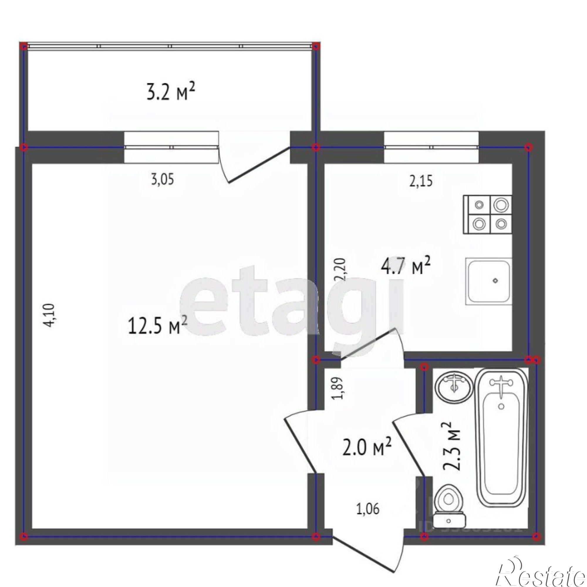 Купить квартиру за 3 800 000 рублей на Казахская улица, 84/4