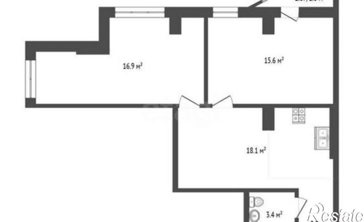 2-комн квартира проспект Космонавтов, 1В с2,  д. 1В с2
