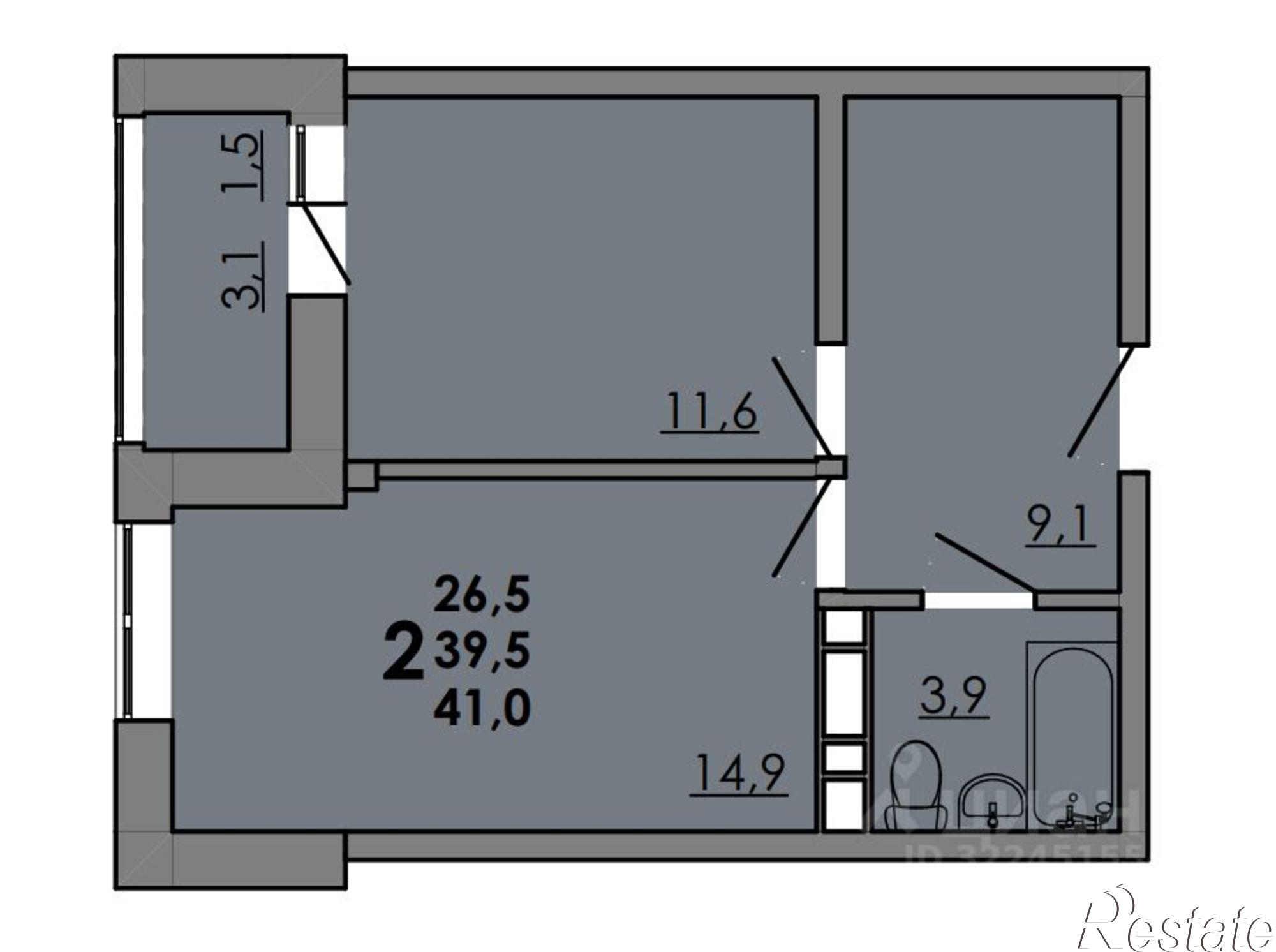 Купить квартиру за 5 904 000 рублей на проспект Маршала Жукова