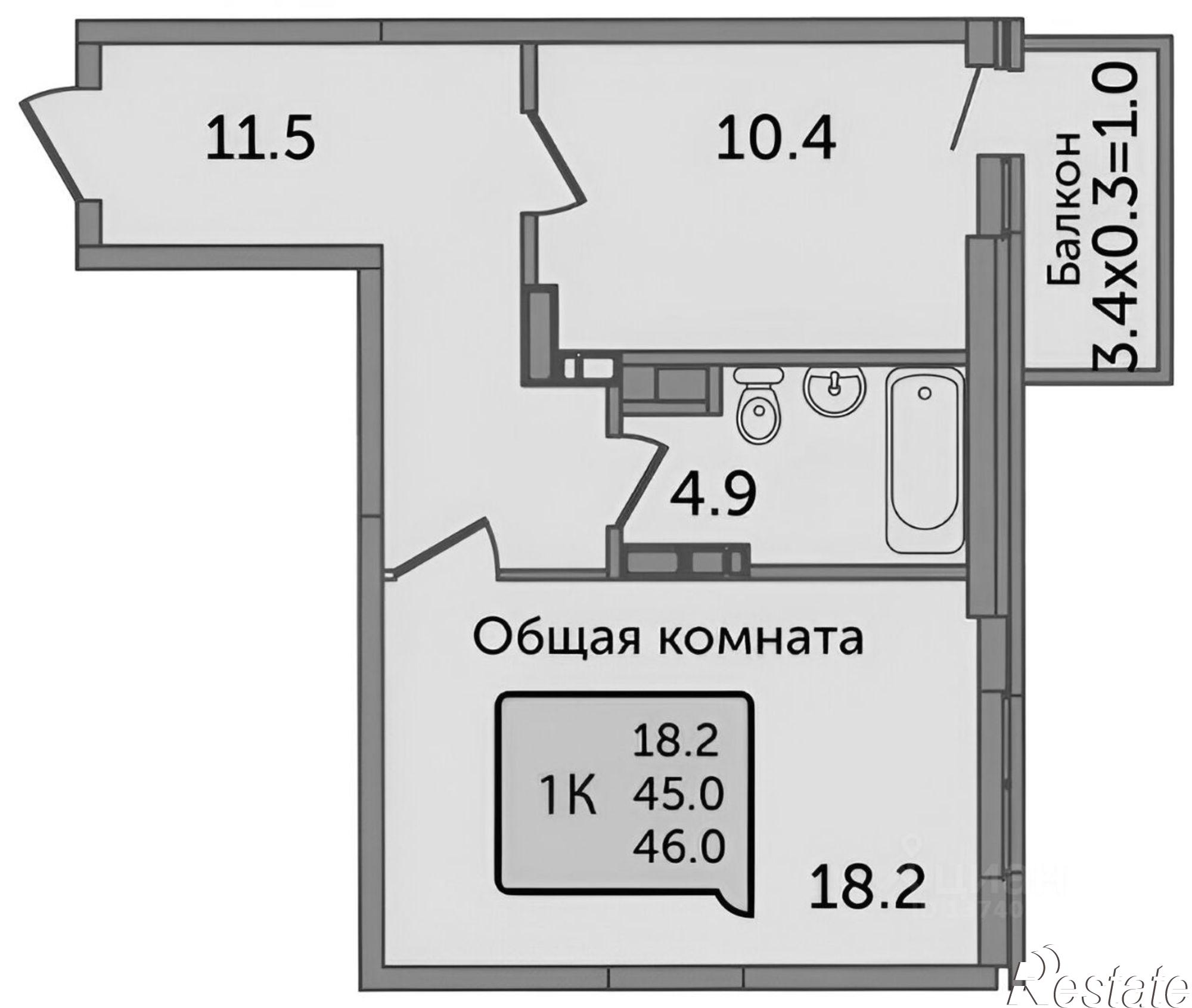 Сдать квартиру за 48 000 рублей на 2-я Краснодарская улица, 169Б с2