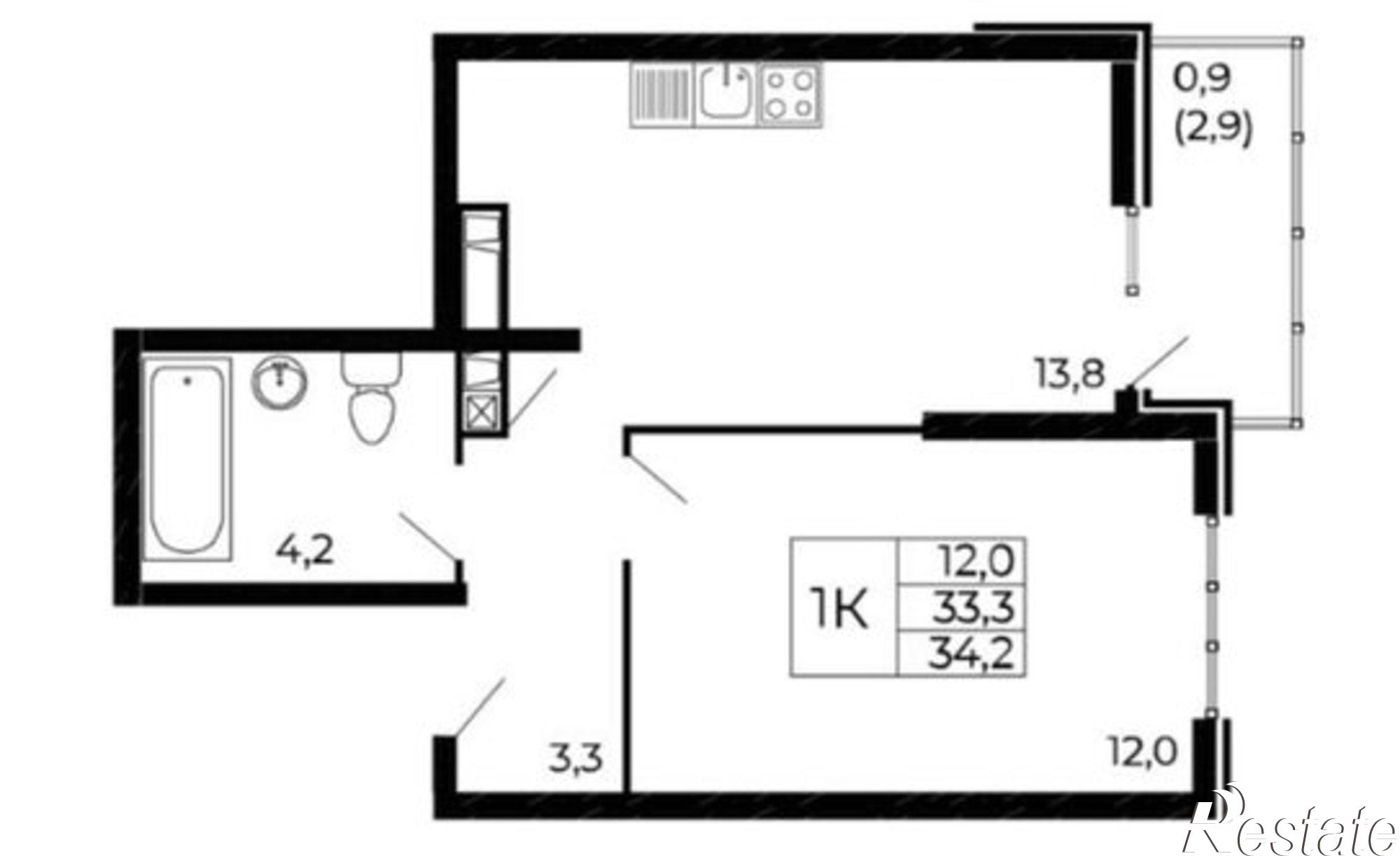 Купить квартиру за 4 200 000 рублей на улица Назарько, 4