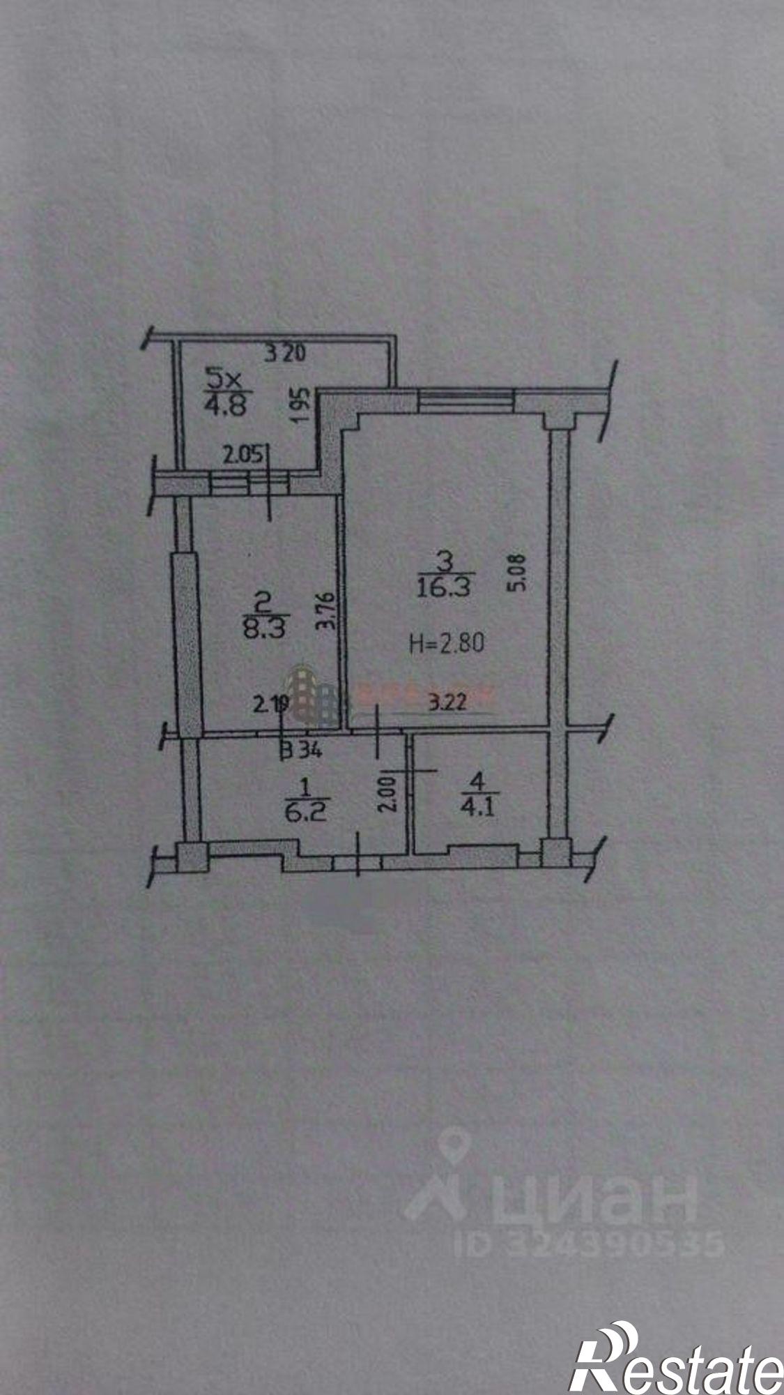 Купить квартиру за 3 950 000 рублей на Стабильная улица, 15