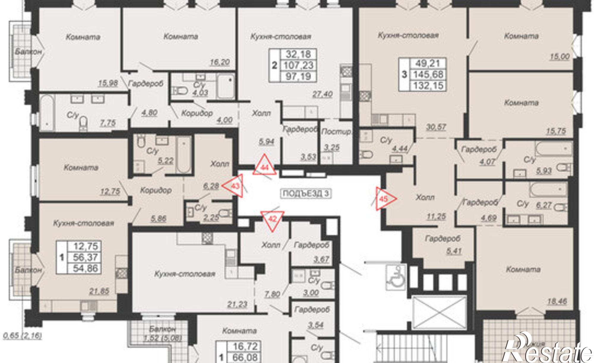 Купить квартиру за 40 819 800 рублей на Социалистическая улица, 118