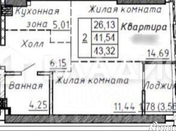 2-комн квартира ул Береговая, 6,  д. 6
