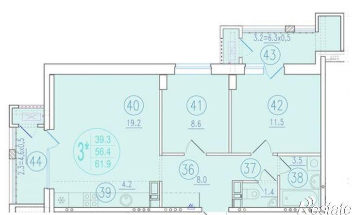 3-комн квартира в новом доме ул Благодатная, 163,  д. 163