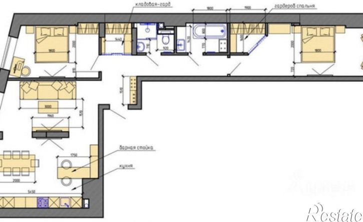 3-комн квартира Береговая улица, 73 с1,  д. 73 с1