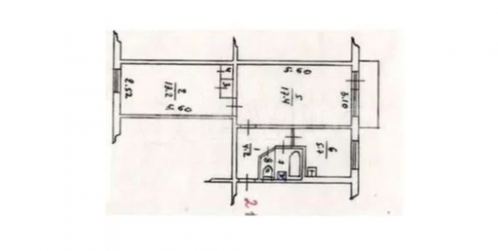 2-комн квартира улица Добровольского, 3/1