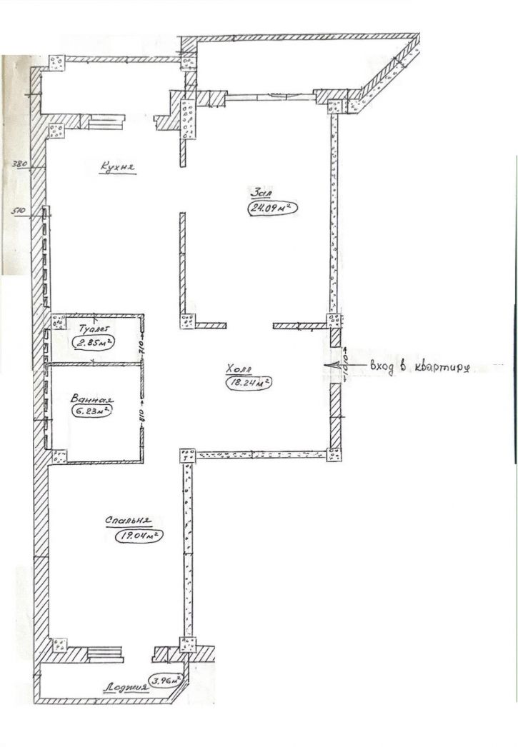 2-комн квартира площадь Гагарина, 6/87