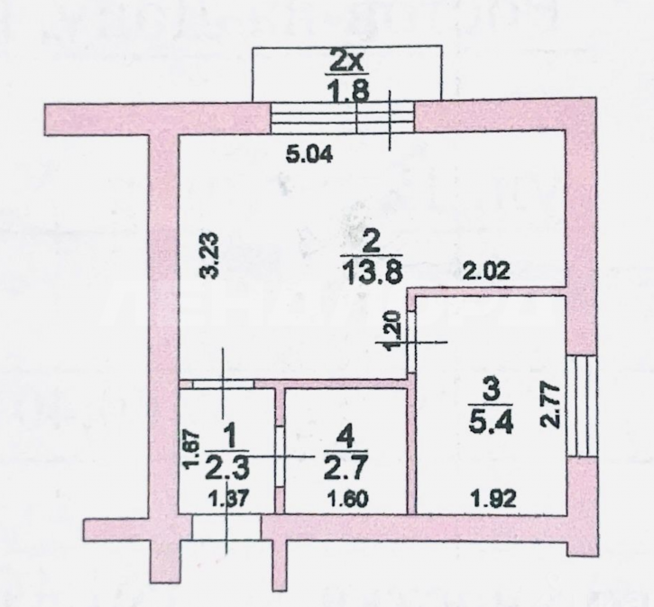 1-комн квартира улица 12-я Линия, 26