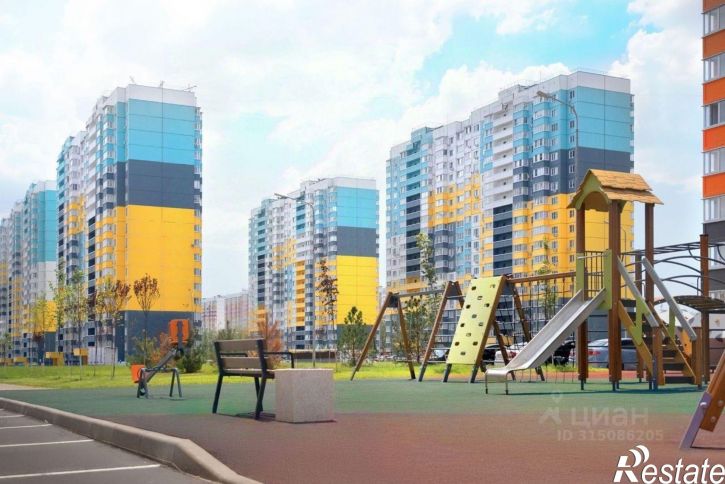 3-комн квартира в новом доме улица Юрия Дубинина, 1