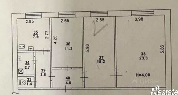 3-комн квартира ул Пушкинская, 98,  д. 98