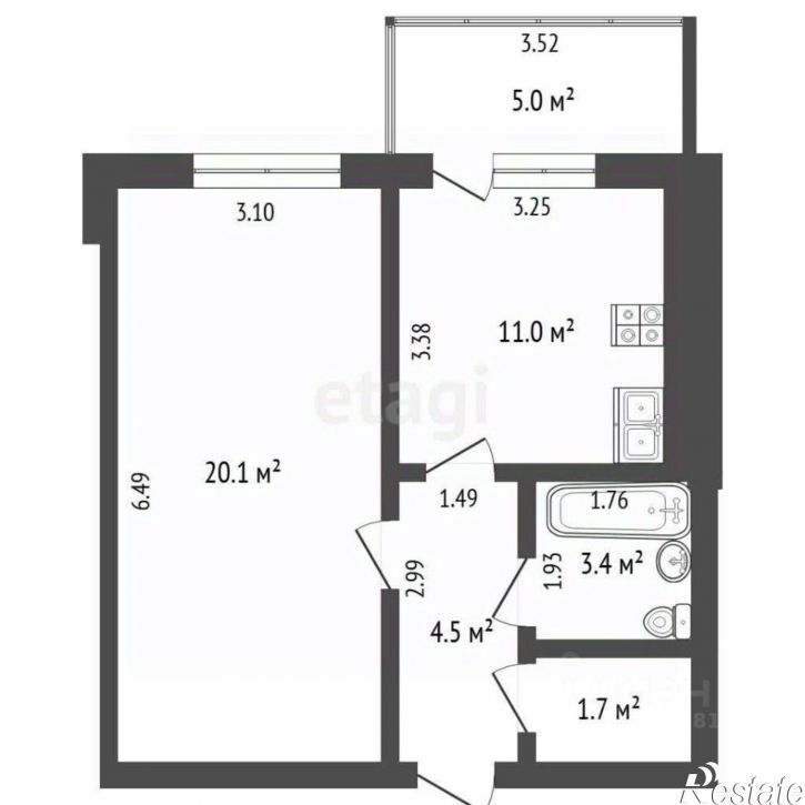 1-комн квартира пр-кт Ленина, 70/1,  д. 70/1