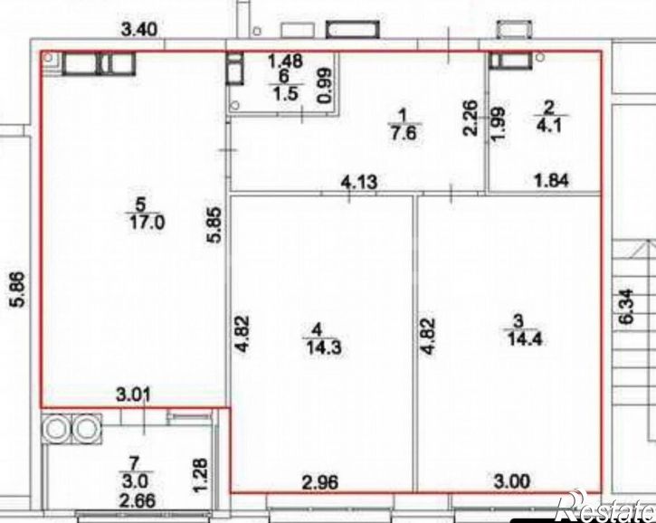2-комн квартира улица Бориса Слюсаря, 23с2
