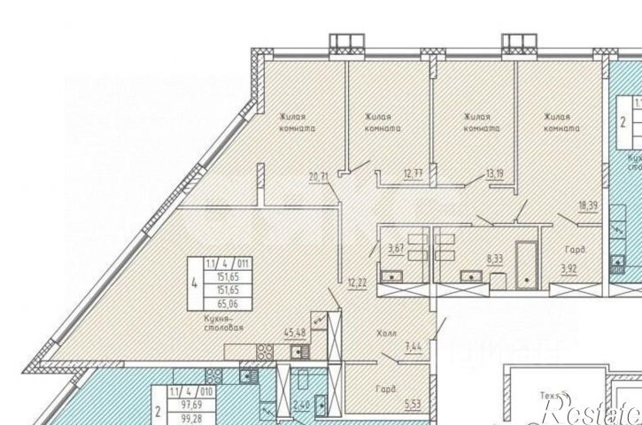 4-комн квартира ул Каяни, 22,  д. 22
