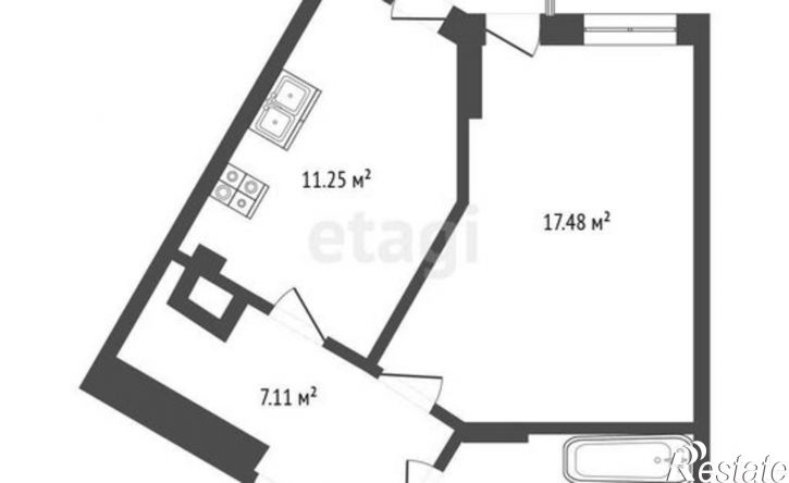 1-комн квартира Гвардейский пер, 13А,  д. 13А