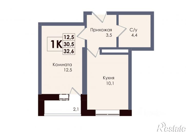 1-комн квартира в новом доме пр-кт Стачки, 198а,  д. 198а