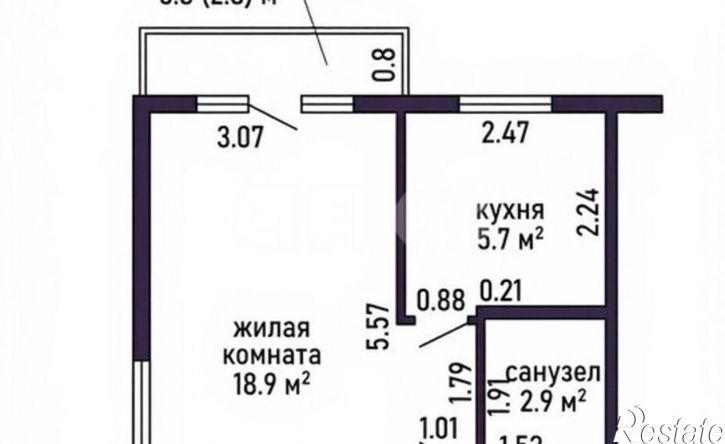 1-комн квартира пр-кт Ленина, 90Г,  д. 90Г