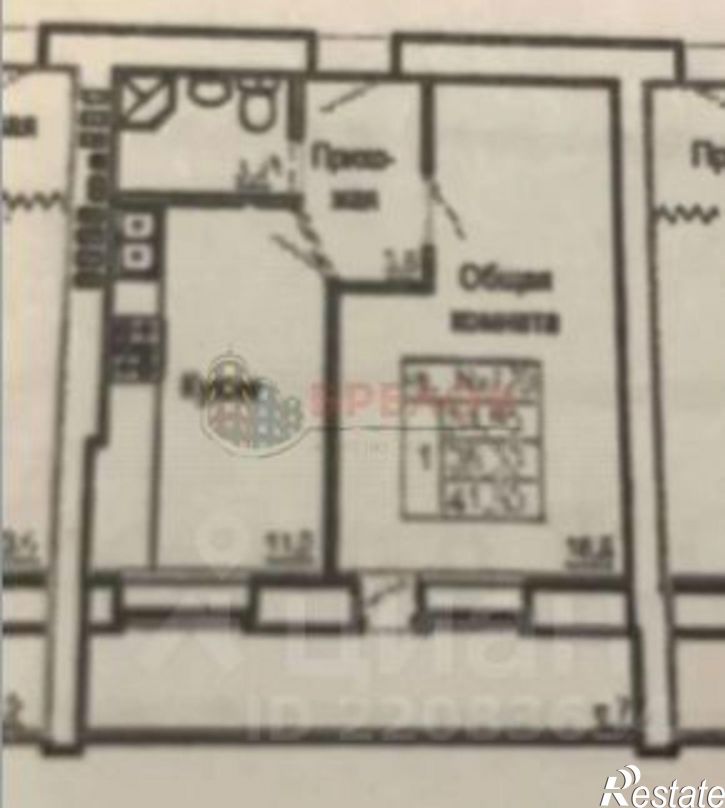 1-комн квартира ул Вересаева, 103в 1,  д. 103в 1,  к. 1