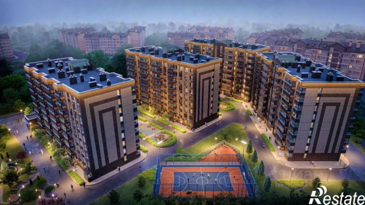 2-комн квартира в новом доме б-р Платова, 16,  д. 16