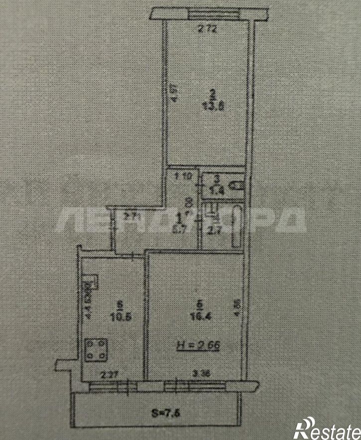 2-комн квартира проспект Горшкова, 6А