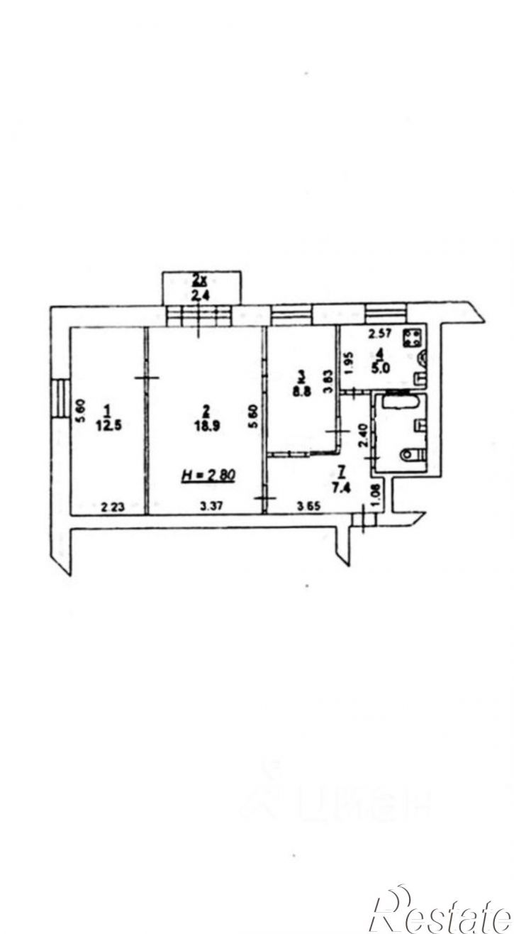3-комн квартира ул Ульяновская, 32,  д. 32