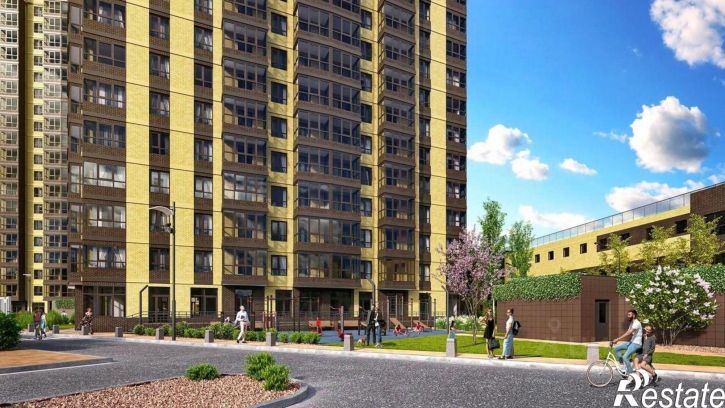 3-комн квартира в новом доме Кировский проспект