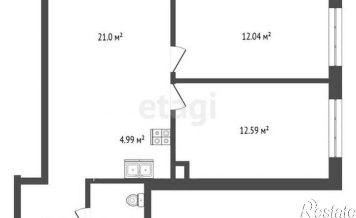 3-комн квартира пр-кт Сиверса, 8,  д. 8