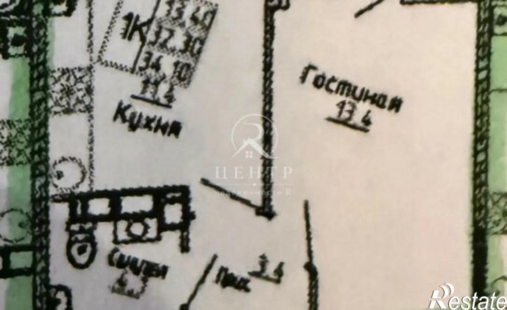 1-комн квартира Левобережная улица, 6/3с2