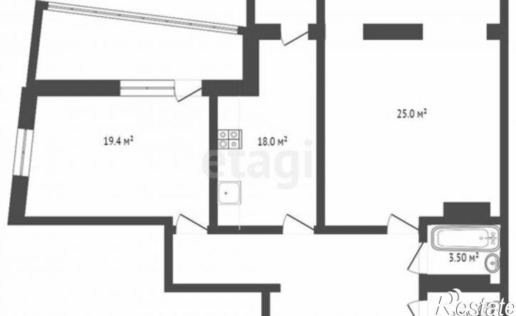 2-комн квартира ул Пацаева, 16/1,  д. 16/1