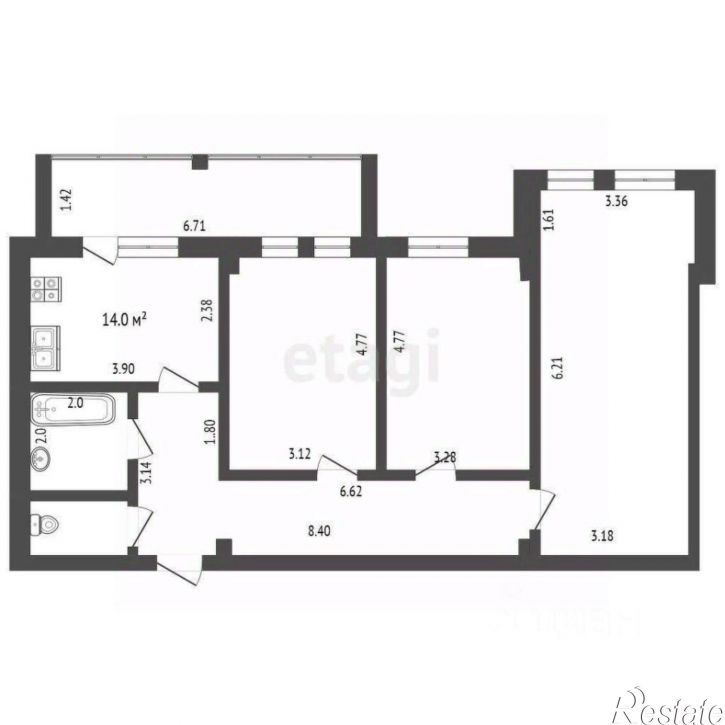 3-комн квартира ул Горсоветская, 51,  д. 51