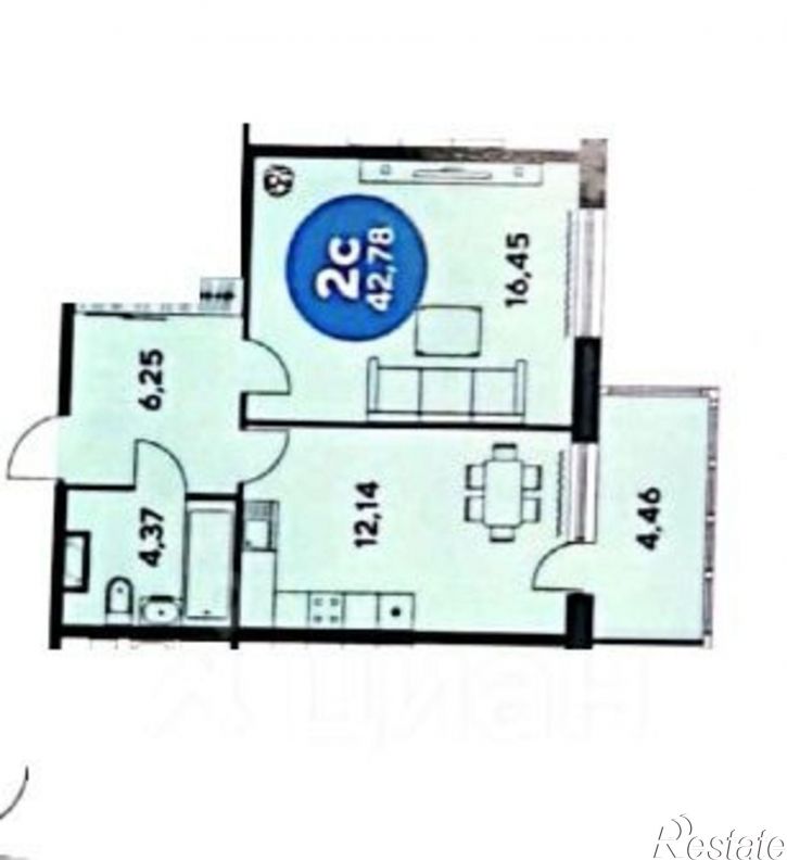 2-комн квартира пр-кт Сиверса, 30,  д. 30