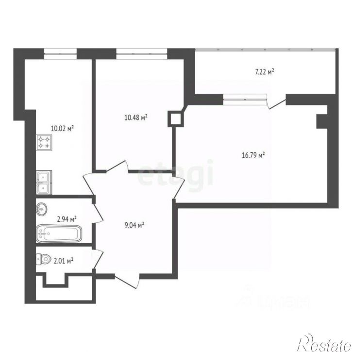 2-комн квартира ул Зорге, 9,  д. 9