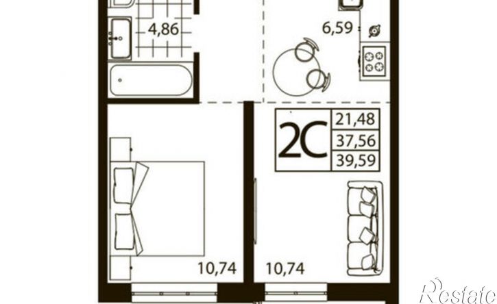 2-комн квартира ул Текучева, 370,  д. 370