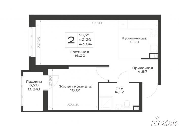 1-комн квартира в новом доме Элеваторный переулок, д.1