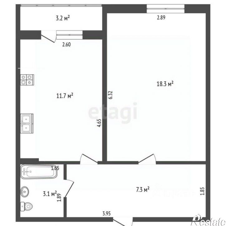 1-комн квартира Днепровский пер, 120,  д. 120