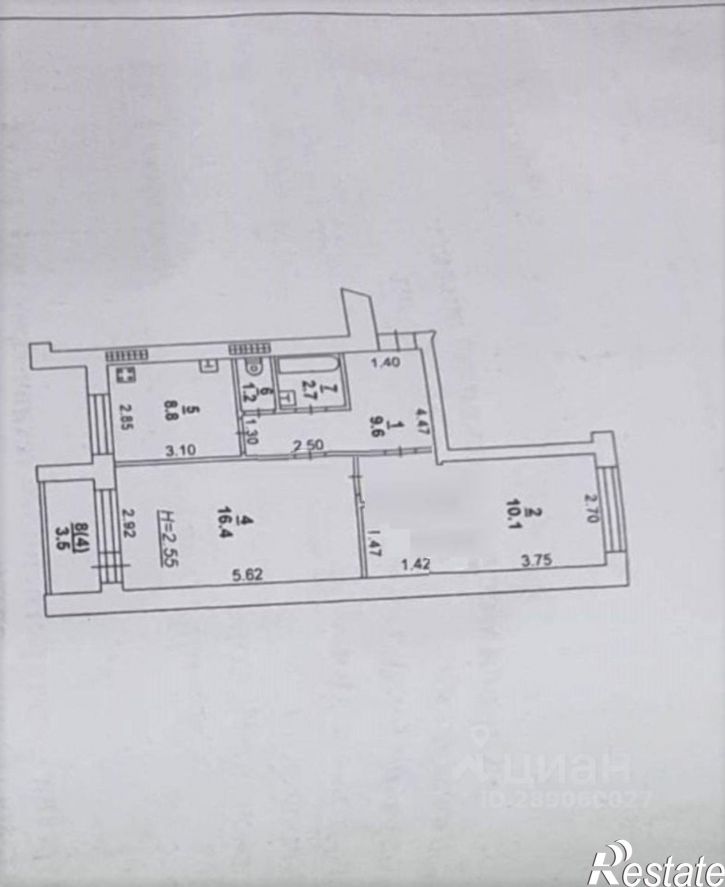 2-комн квартира пр-кт Чехова, 105,  д. 105