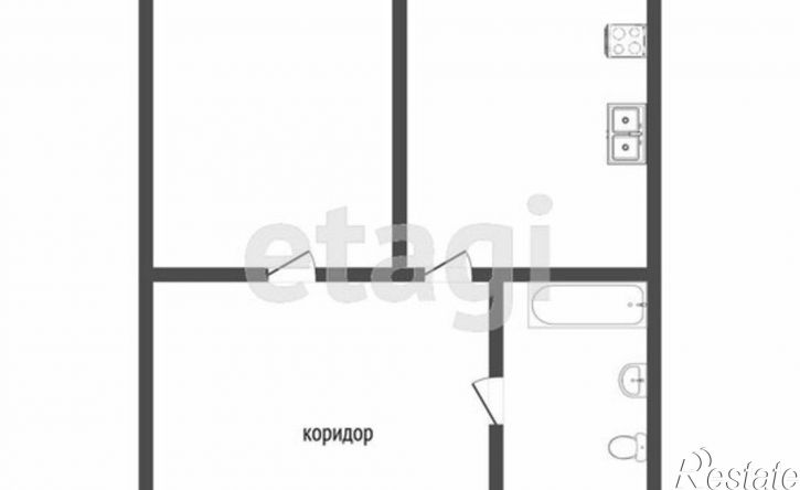1-комн квартира улица Новаторов, 4,  д. 4