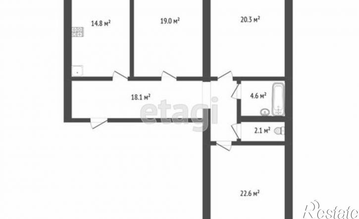 3-комн квартира проспект Королёва, 25Г,  д. 25Г