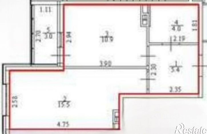 1-комн квартира улица Назарько, 2/25,  д. 2/25