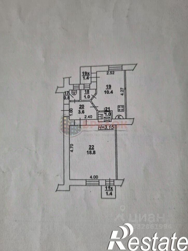 1-комн квартира Будённовский проспект, 98/67,  д. 98/67