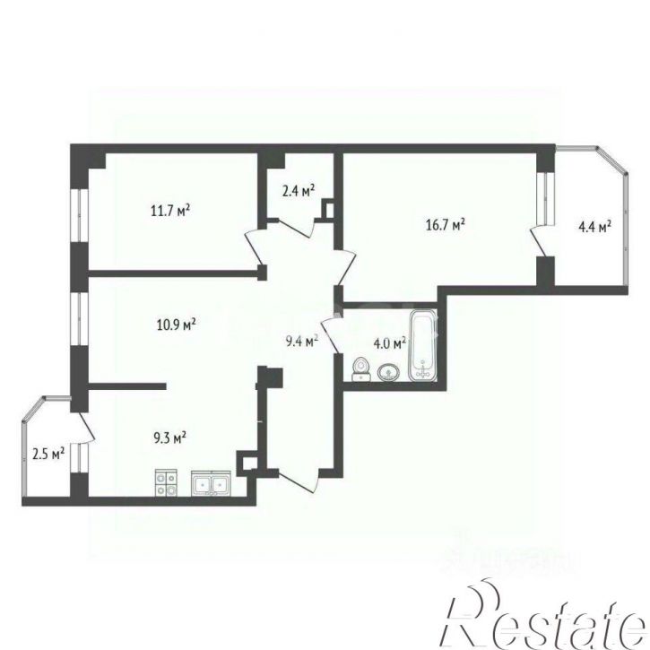 3-комн квартира улица Тружеников, 80,  д. 80