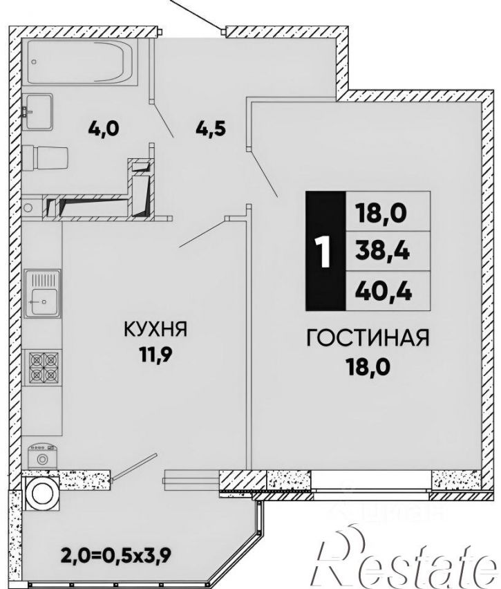 1-комн квартира Берберовская улица, 8 с2,  д. 8 с2
