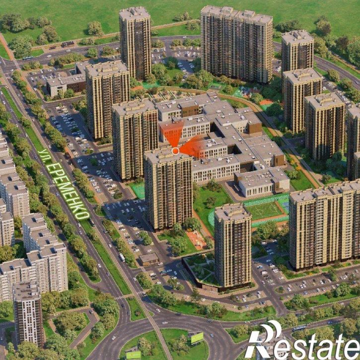 3-комн квартира в новом доме улица Ерёменко, 111,  д. 111