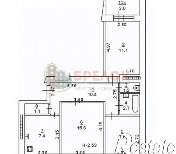 3-комн квартира улица 2-й Пятилетки, 6 к3,  д. 6 к3