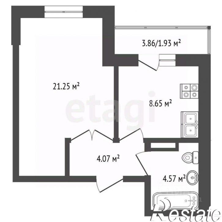 1-комн квартира Магнитогорская улица, 1Г,  д. 1Г